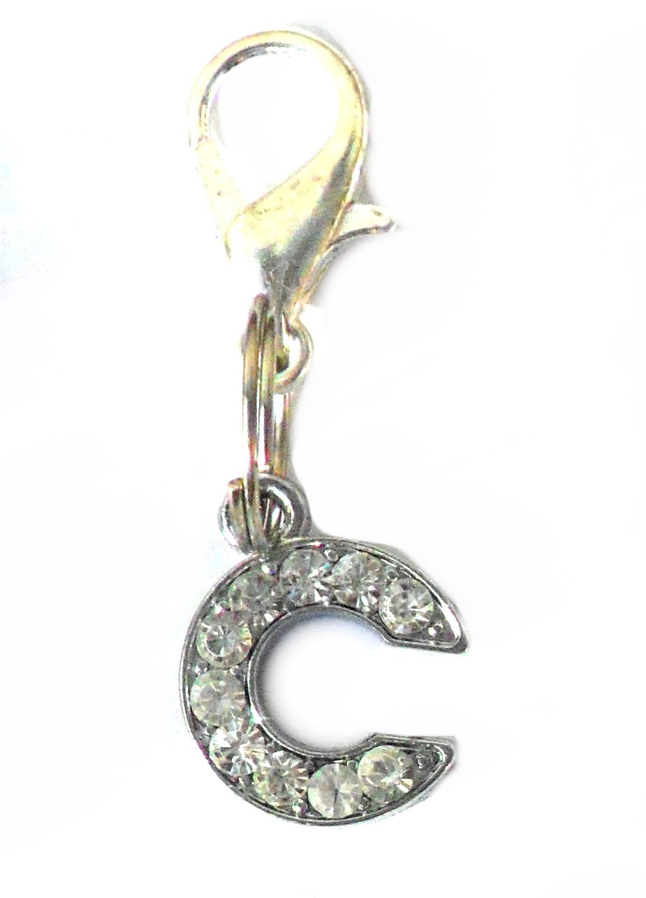 A-Z Crystal Letter Pet Charms-5