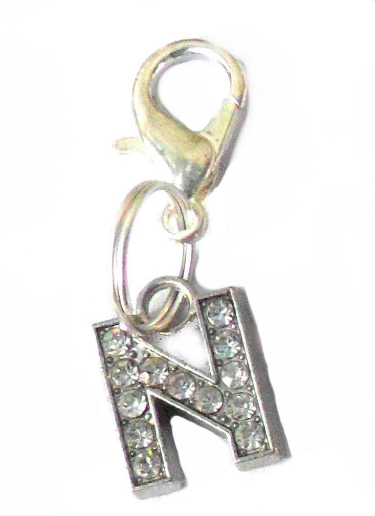 A-Z Crystal Letter Pet Charms-16