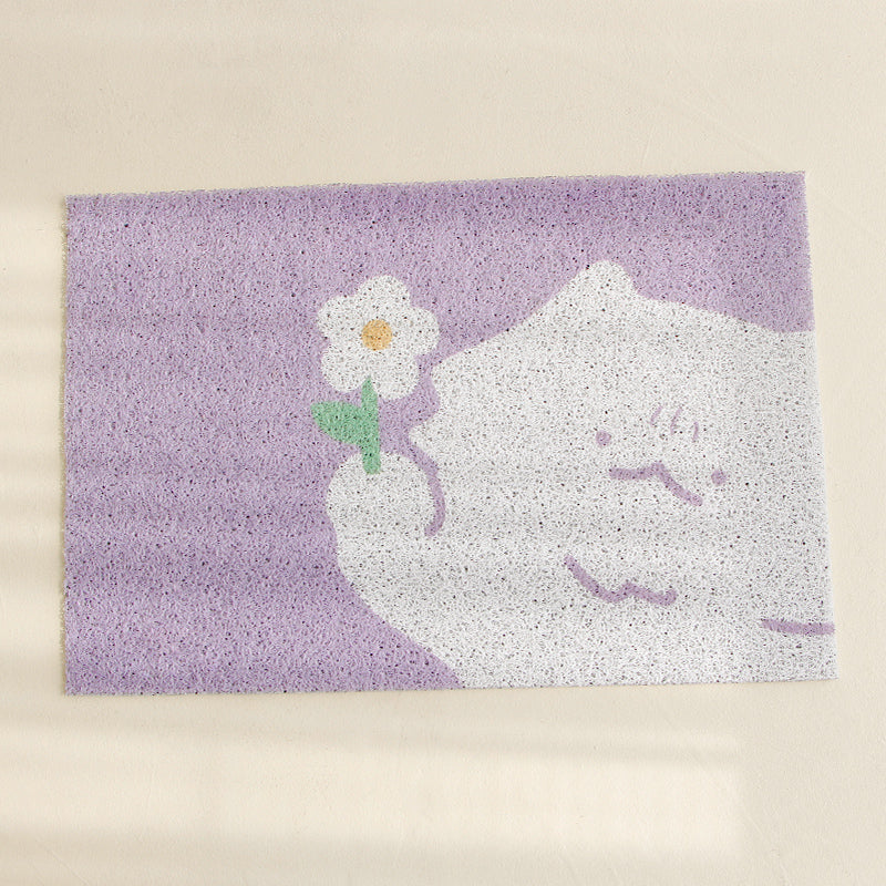 Flower Cat Litter Mat-0