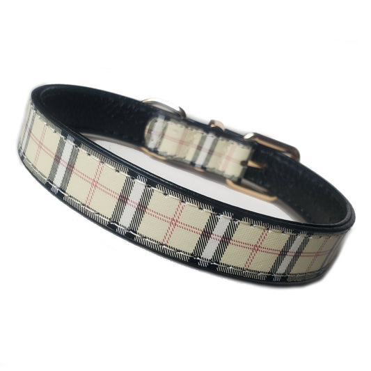 Tartan Check Dog Collars 10½ - 18"-1