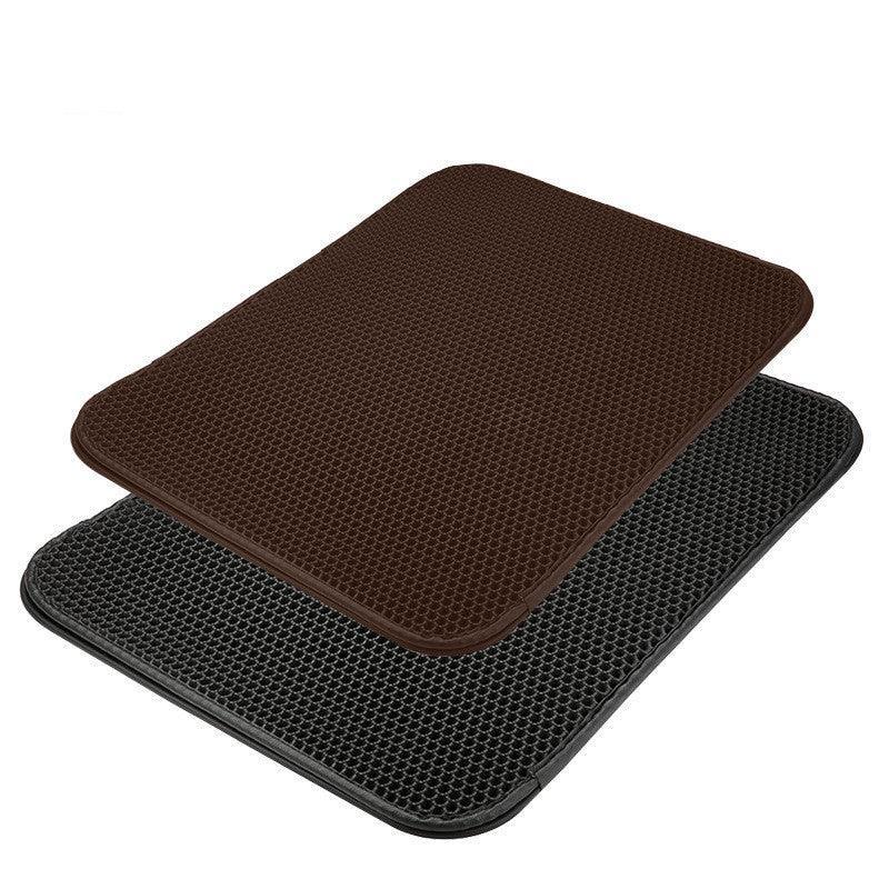 Double Layer Splashguard Cat Litter Filter Mat-4