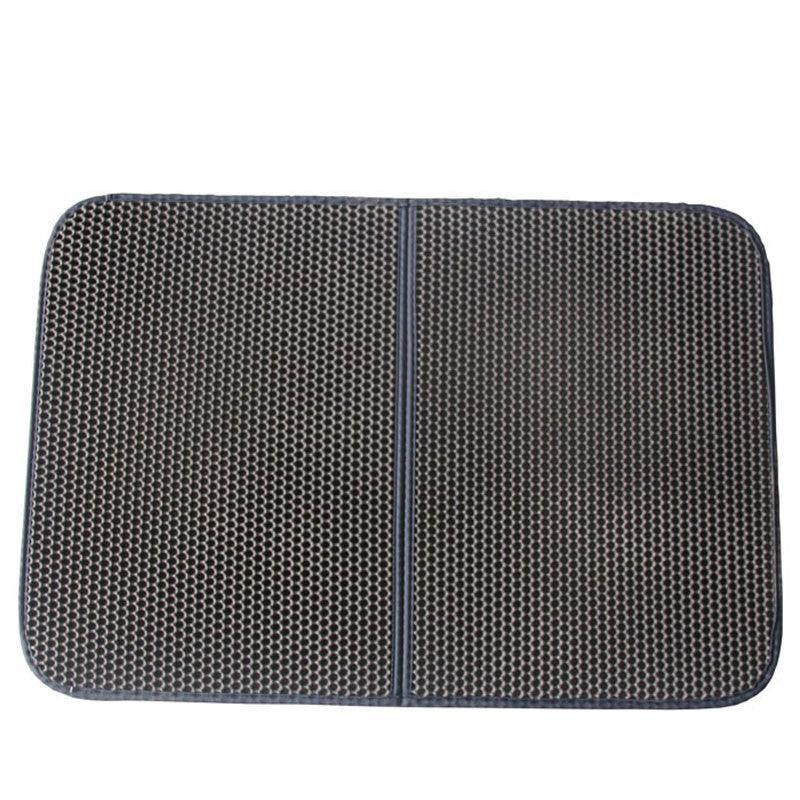 Double Layer Splashguard Cat Litter Filter Mat-1