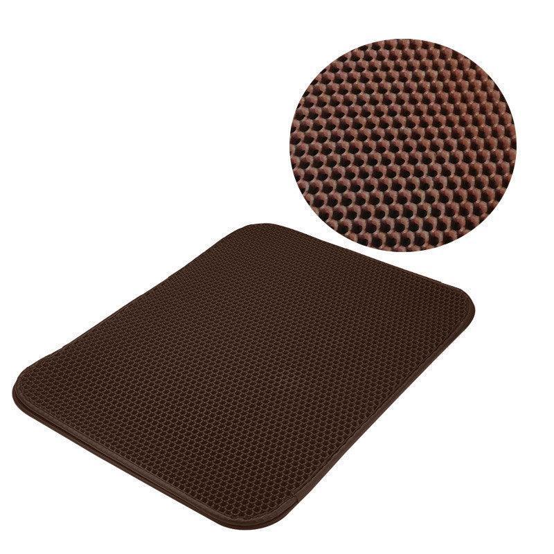 Double Layer Splashguard Cat Litter Filter Mat-2