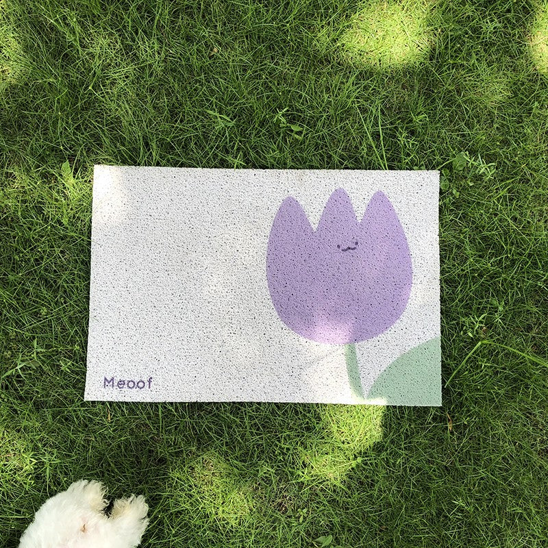 Flower Cat Litter Mat-5